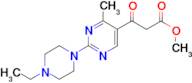 methyl 3-[2-(4-ethylpiperazin-1-yl)-4-methylpyrimidin-5-yl]-3-oxopropanoate
