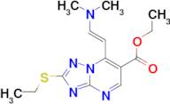 ethyl 7-[(E)-2-(dimethylamino)vinyl]-2-(ethylthio)[1,2,4]triazolo[1,5-a]pyrimidine-6-carboxylate