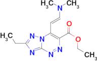 ethyl 4-[(E)-2-(dimethylamino)vinyl]-7-ethyl[1,2,4]triazolo[5,1-c][1,2,4]triazine-3-carboxylate