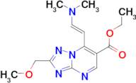 ethyl 7-[(E)-2-(dimethylamino)vinyl]-2-(methoxymethyl)[1,2,4]triazolo[1,5-a]pyrimidine-6-carboxyla…