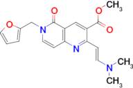 methyl 2-[(E)-2-(dimethylamino)vinyl]-6-(2-furylmethyl)-5-oxo-5,6-dihydro-1,6-naphthyridine-3-carboxylate