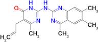 5-allyl-6-methyl-2-[(4,6,7-trimethylquinazolin-2-yl)amino]pyrimidin-4(3H)-one