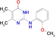 2-[(2-methoxyphenyl)amino]-5,6-dimethylpyrimidin-4(3H)-one