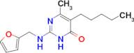 2-[(2-furylmethyl)amino]-6-methyl-5-pentylpyrimidin-4(3H)-one