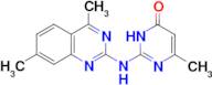 2-[(4,7-dimethylquinazolin-2-yl)amino]-6-methylpyrimidin-4(3H)-one