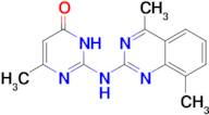 2-[(4,8-dimethylquinazolin-2-yl)amino]-6-methylpyrimidin-4(3H)-one