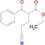 ethyl 2-benzoyl-4-cyanobutanoate