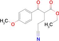 ethyl 4-cyano-2-(4-methoxybenzoyl)butanoate