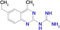 N-(6-ethyl-4-methylquinazolin-2-yl)guanidine