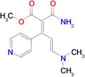 methyl (2Z,4E)-2-(aminocarbonyl)-5-(dimethylamino)-3-pyridin-4-ylpenta-2,4-dienoate