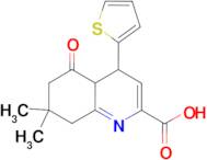 7,7-dimethyl-5-oxo-4-(2-thienyl)-1,4,5,6,7,8-hexahydroquinoline-2-carboxylic acid