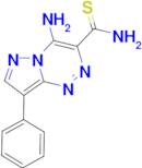 4-amino-8-phenylpyrazolo[5,1-c][1,2,4]triazine-3-carbothioamide