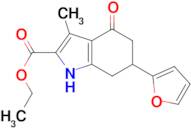 ethyl 6-(2-furyl)-3-methyl-4-oxo-4,5,6,7-tetrahydro-1H-indole-2-carboxylate