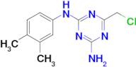 6-(chloromethyl)-N-(3,4-dimethylphenyl)-1,3,5-triazine-2,4-diamine
