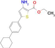 ethyl 3-amino-5-(4-cyclohexylphenyl)thiophene-2-carboxylate