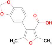 4-(1,3-benzodioxol-5-yl)-2,5-dimethyl-3-furoic acid