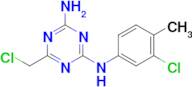6-(chloromethyl)-N-(3-chloro-4-methylphenyl)-1,3,5-triazine-2,4-diamine