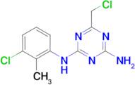 6-(chloromethyl)-N-(3-chloro-2-methylphenyl)-1,3,5-triazine-2,4-diamine