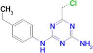 6-(chloromethyl)-N-(4-ethylphenyl)-1,3,5-triazine-2,4-diamine
