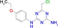 6-(chloromethyl)-N-(4-ethoxyphenyl)-1,3,5-triazine-2,4-diamine