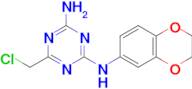 6-(chloromethyl)-N-(2,3-dihydro-1,4-benzodioxin-6-yl)-1,3,5-triazine-2,4-diamine