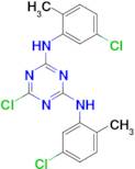6-chloro-N,N'-bis(5-chloro-2-methylphenyl)-1,3,5-triazine-2,4-diamine