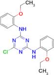 6-chloro-N,N'-bis(2-ethoxyphenyl)-1,3,5-triazine-2,4-diamine