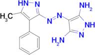 4-[(E)-(3-methyl-4-phenyl-1H-pyrazol-5-yl)diazenyl]-1H-pyrazole-3,5-diamine