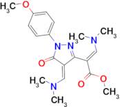 methyl (2E)-3-(dimethylamino)-2-[(4Z)-4-[(dimethylamino)methylene]-1-(4-methoxyphenyl)-5-oxo-4,5-dihydro-1H-pyrazol-3-yl]acrylate