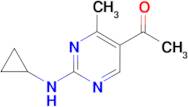 1-[2-(cyclopropylamino)-4-methylpyrimidin-5-yl]ethanone
