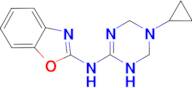 N-(5-cyclopropyl-1,4,5,6-tetrahydro-1,3,5-triazin-2-yl)-1,3-benzoxazol-2-amine