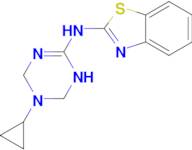 N-(5-cyclopropyl-1,4,5,6-tetrahydro-1,3,5-triazin-2-yl)-1,3-benzothiazol-2-amine