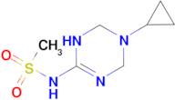 N-(5-cyclopropyl-1,4,5,6-tetrahydro-1,3,5-triazin-2-yl)methanesulfonamide