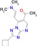 1-{2-cyclobutyl-7-[(E)-2-(dimethylamino)vinyl][1,2,4]triazolo[1,5-a]pyrimidin-6-yl}ethanone