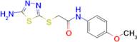 2-[(5-amino-1,3,4-thiadiazol-2-yl)thio]-N-(4-methoxyphenyl)acetamide