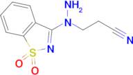 3-[1-(1,1-dioxido-1,2-benzisothiazol-3-yl)hydrazino]propanenitrile