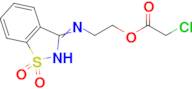 2-[(1,1-dioxido-1,2-benzisothiazol-3-yl)amino]ethyl chloroacetate