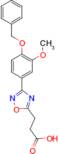3-{3-[4-(benzyloxy)-3-methoxyphenyl]-1,2,4-oxadiazol-5-yl}propanoic acid