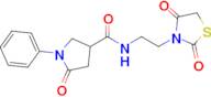 N-[2-(2,4-dioxo-1,3-thiazolidin-3-yl)ethyl]-5-oxo-1-phenylpyrrolidine-3-carboxamide