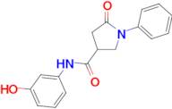 N-(3-hydroxyphenyl)-5-oxo-1-phenylpyrrolidine-3-carboxamide