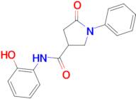 N-(2-hydroxyphenyl)-5-oxo-1-phenylpyrrolidine-3-carboxamide