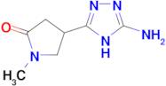 4-(3-amino-1H-1,2,4-triazol-5-yl)-1-methylpyrrolidin-2-one