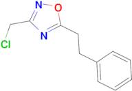 3-(chloromethyl)-5-(2-phenylethyl)-1,2,4-oxadiazole