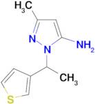 3-Methyl-1-[1-(thiophen-3-yl)ethyl]-1H-pyrazol-5-amine