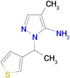 4-Methyl-1-[1-(thiophen-3-yl)ethyl]-1H-pyrazol-5-amine