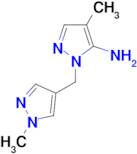 4-Methyl-1-[(1-methyl-1H-pyrazol-4-yl)methyl]-1H-pyrazol-5-amine