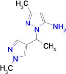 3-Methyl-1-[1-(1-methyl-1H-pyrazol-4-yl)ethyl]-1H-pyrazol-5-amine