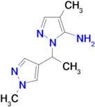 4-Methyl-1-[1-(1-methyl-1H-pyrazol-4-yl)ethyl]-1H-pyrazol-5-amine