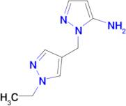 1-[(1-Ethyl-1H-pyrazol-4-yl)methyl]-1H-pyrazol-5-amine