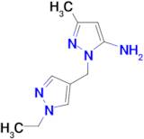 1-[(1-Ethyl-1H-pyrazol-4-yl)methyl]-3-methyl-1H-pyrazol-5-amine